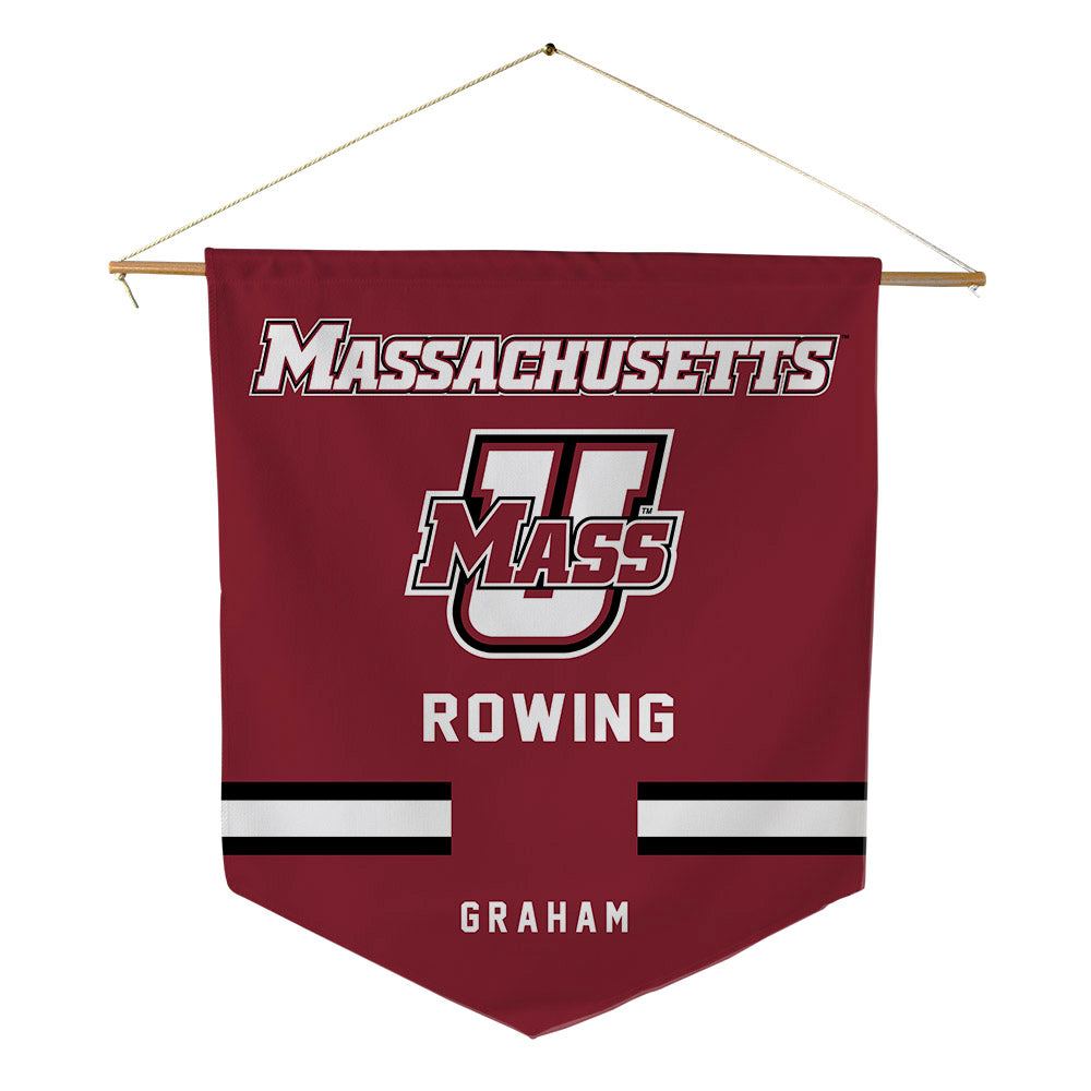 UMass - NCAA Women's Rowing : Paxton Graham - Pennant - 18" x 21"-0