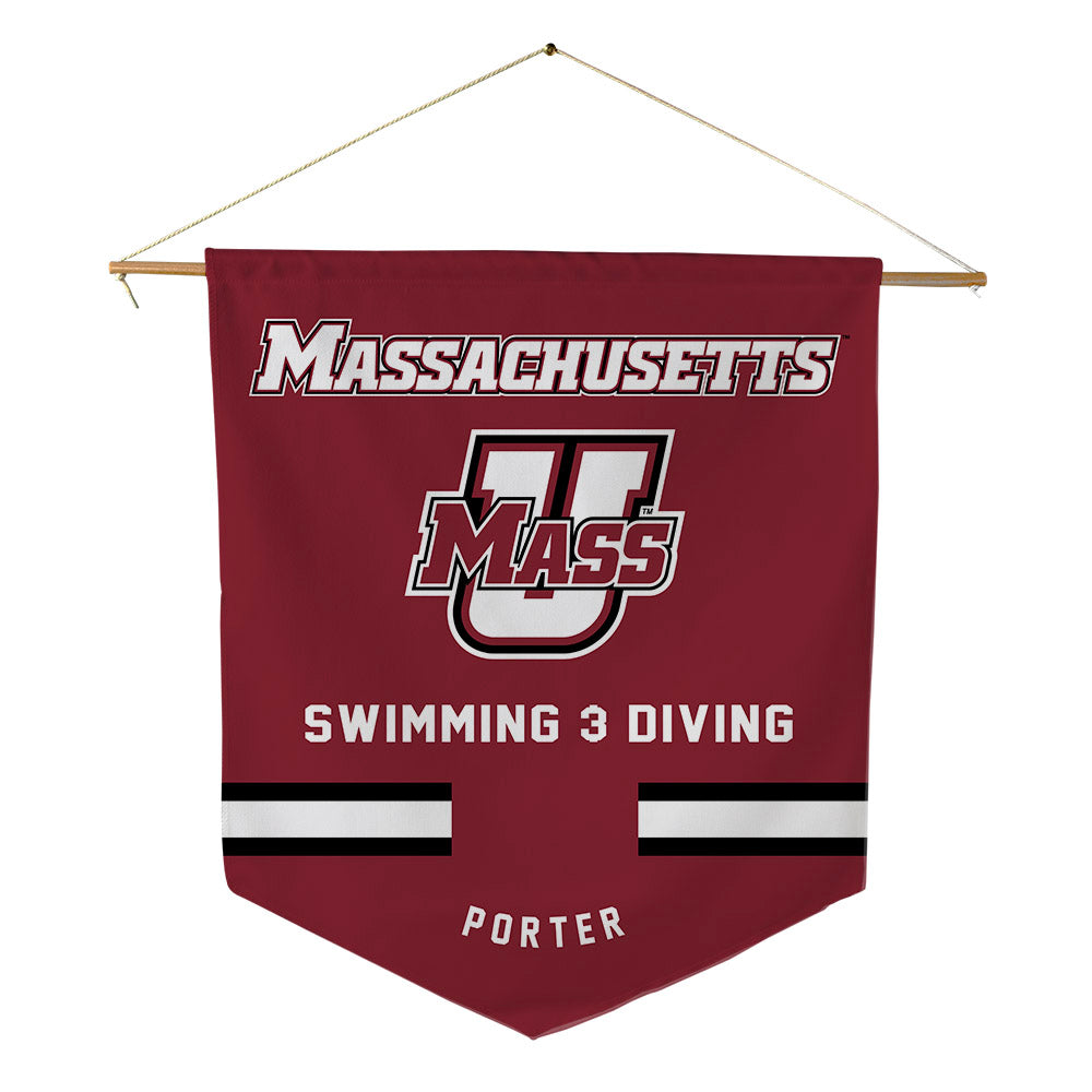 UMass - NCAA Women's Swimming & Diving : Sophie Porter - Pennant - 18" x 21"-0