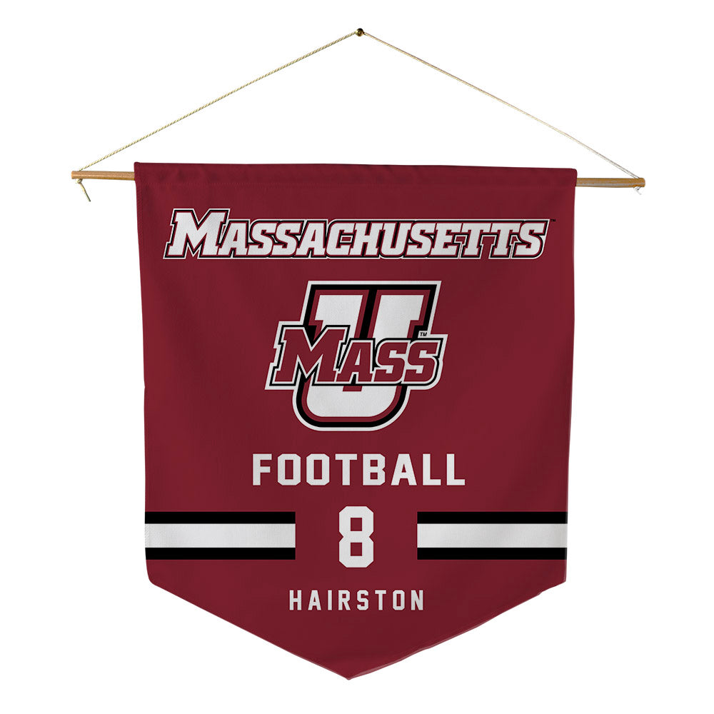 UMass - NCAA Football : Aj Hairston - Pennant - 18" x 21"-0