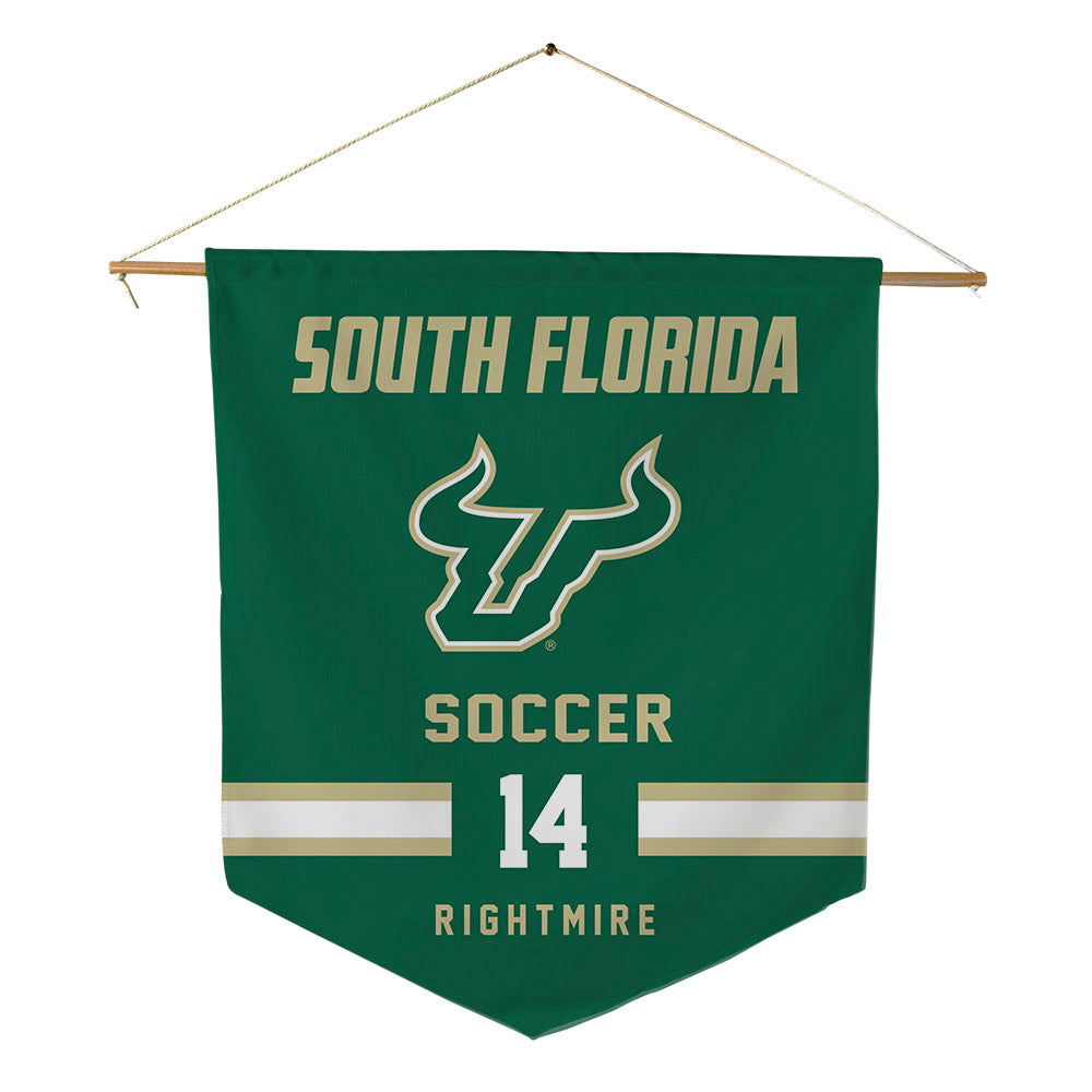 USF - NCAA Women's Soccer : Ava Rightmire - Pennant - 18" x 21"-0