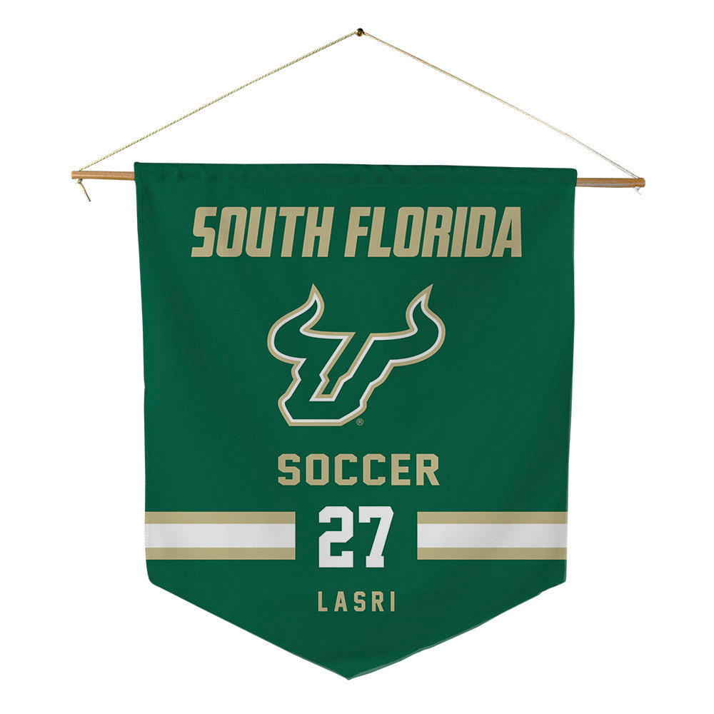 USF - NCAA Men's Soccer : Yanis Lasri - Pennant - 18" x 21"-0