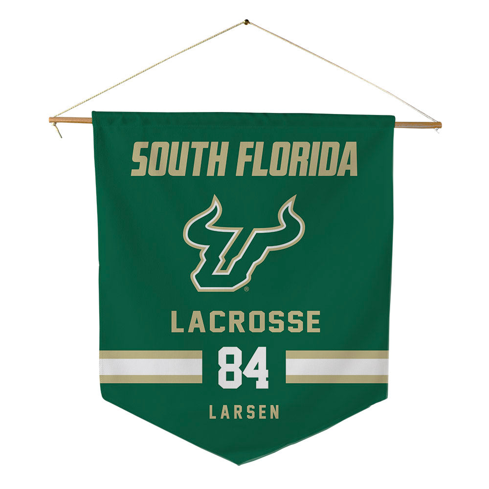 USF - NCAA Women's Lacrosse : Lexi Larsen - Pennant - 18" x 21"-0