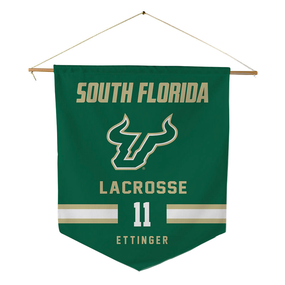USF - NCAA Women's Lacrosse : Amanda Ettinger - Pennant - 18" x 21"-0