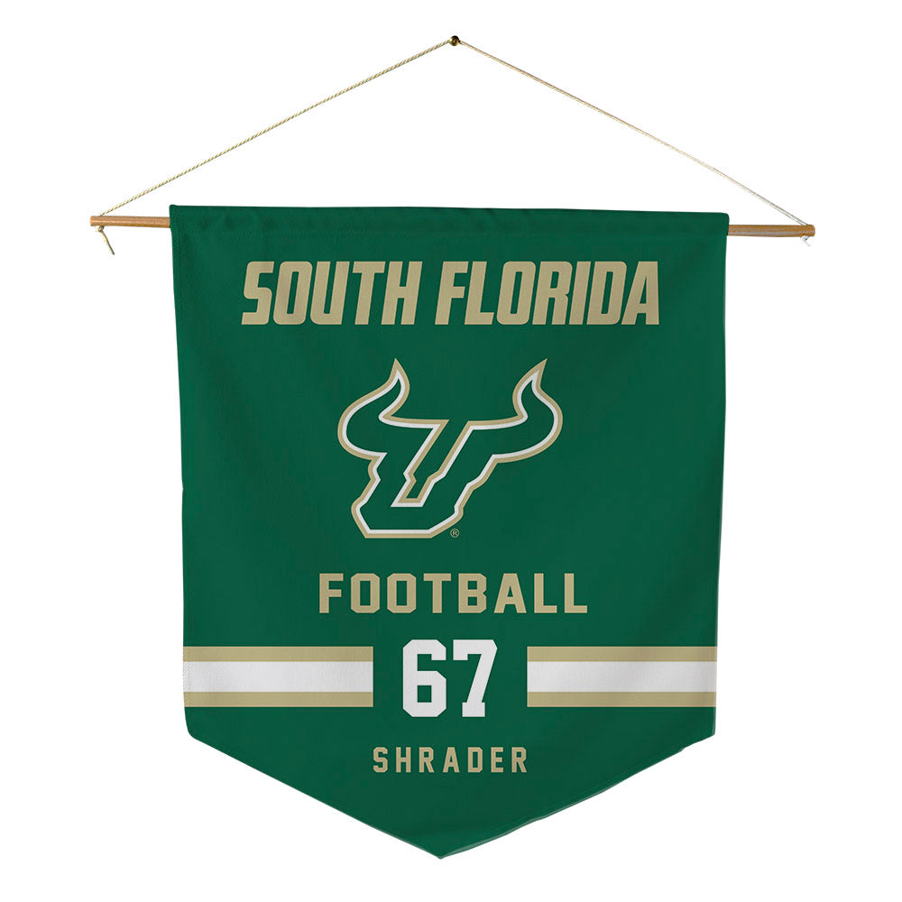 USF - NCAA Football : Thomas Shrader - Pennant - 18" x 21"-0