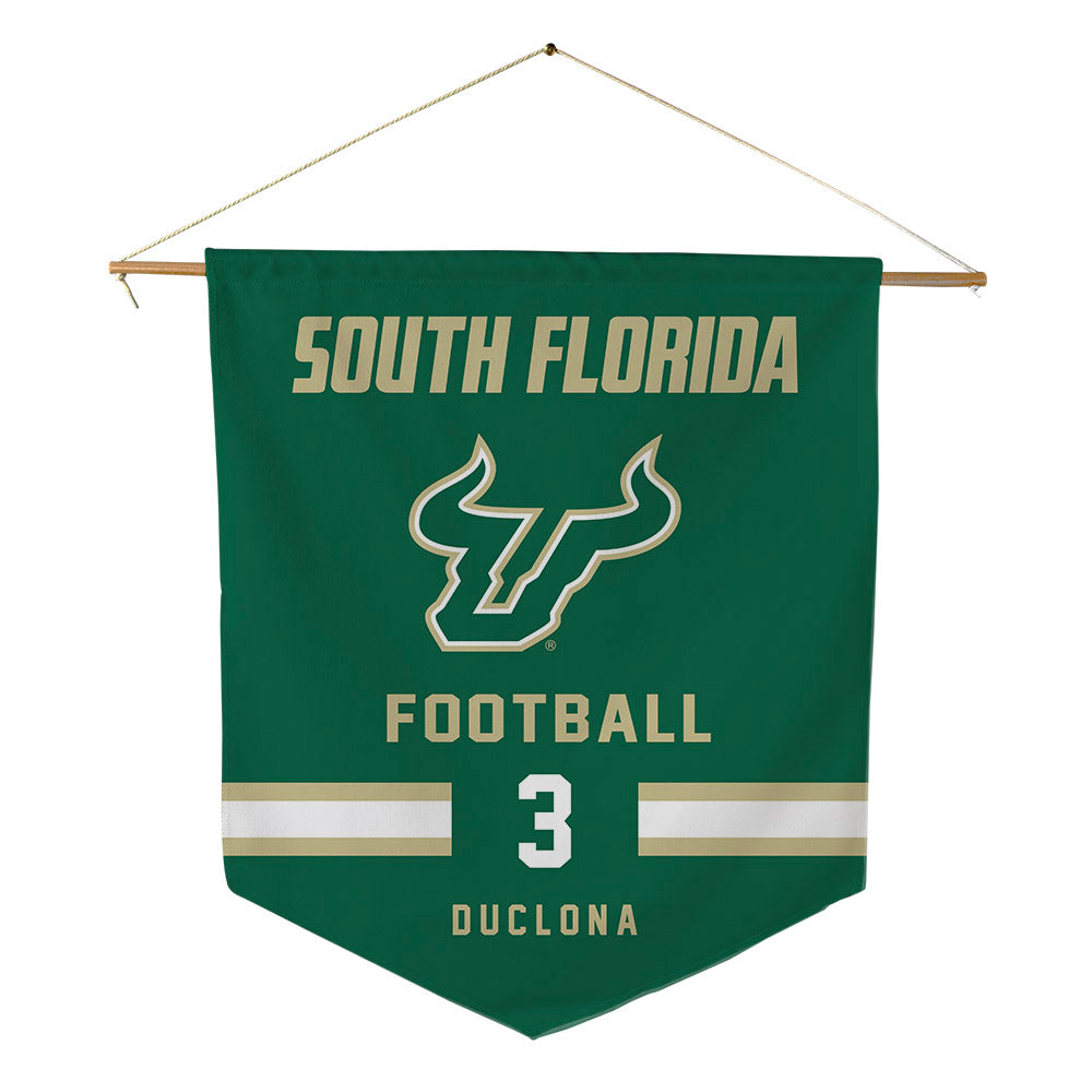 USF - NCAA Football : jonas duclona - Pennant - 18" x 21"-0
