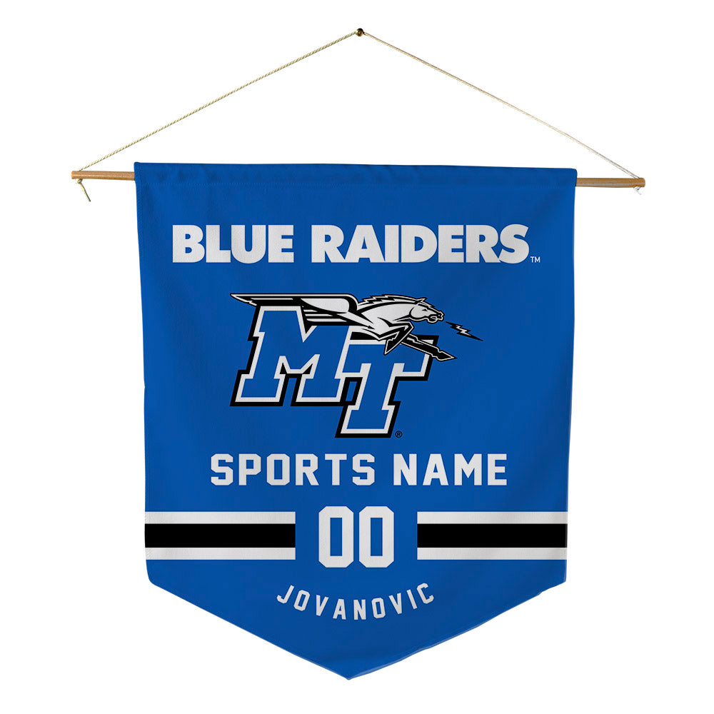 MTSU - NCAA Men's Basketball : Luka Jovanovic - Pennant - 18" x 21"-0