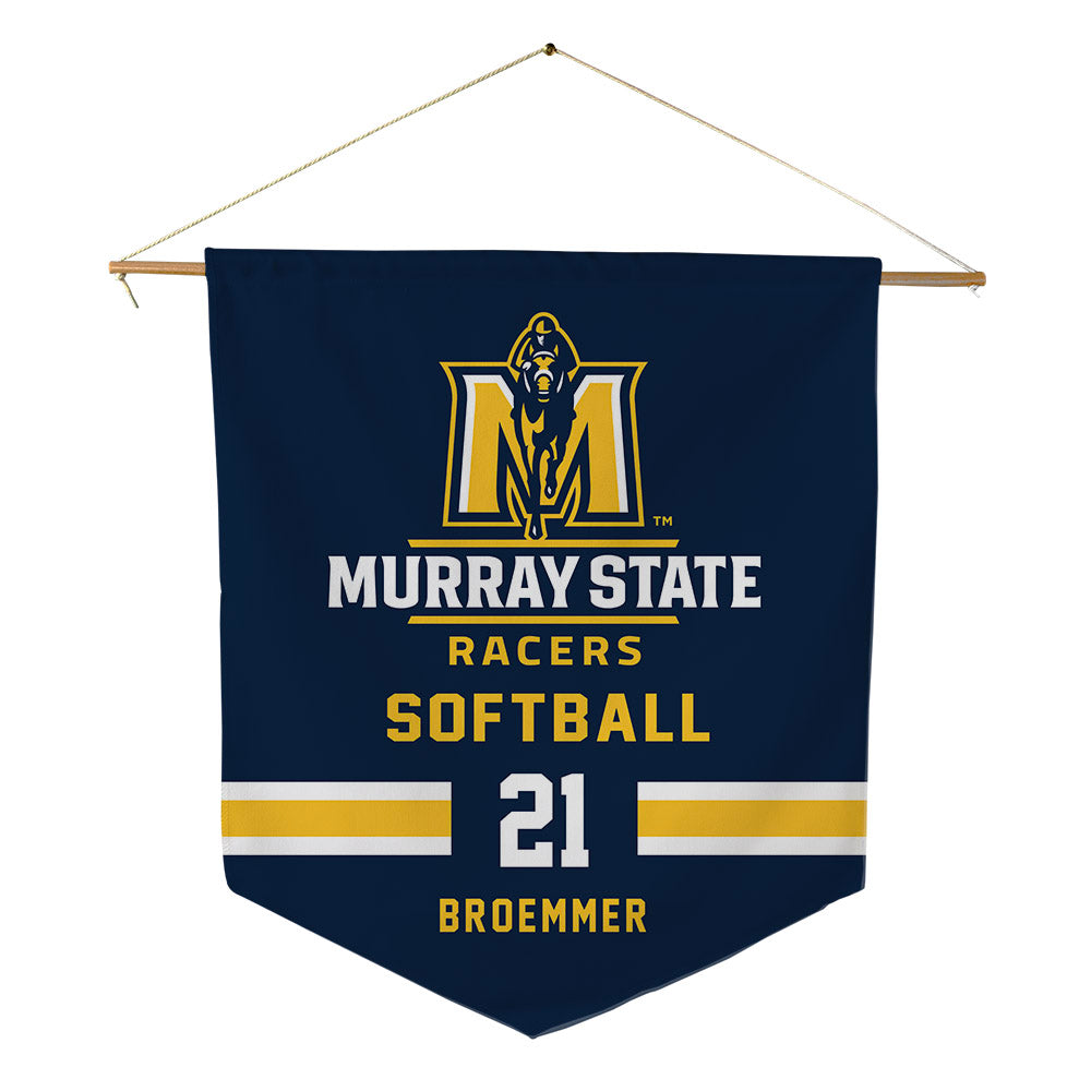 Murray State - NCAA Softball : Bailey Broemmer - Pennant - 18" x 21"-0
