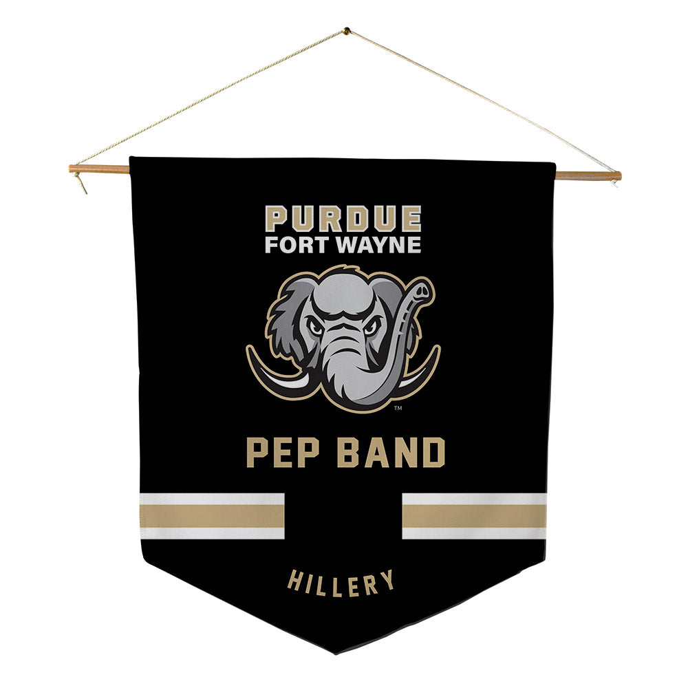 PFW - Pep Band : Justice Hillery - Pennant - 18" x 21"-0