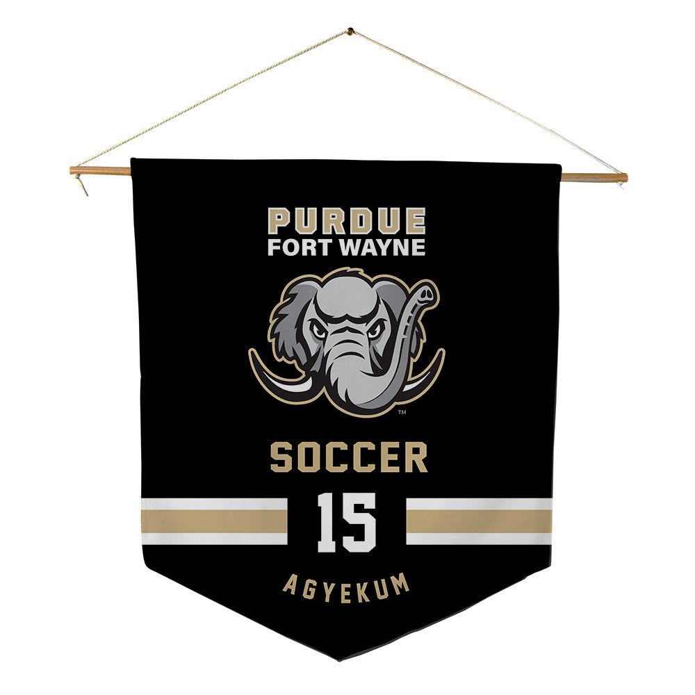 PFW - NCAA Men's Soccer : Christian Agyekum - Pennant - 18" x 21"-0