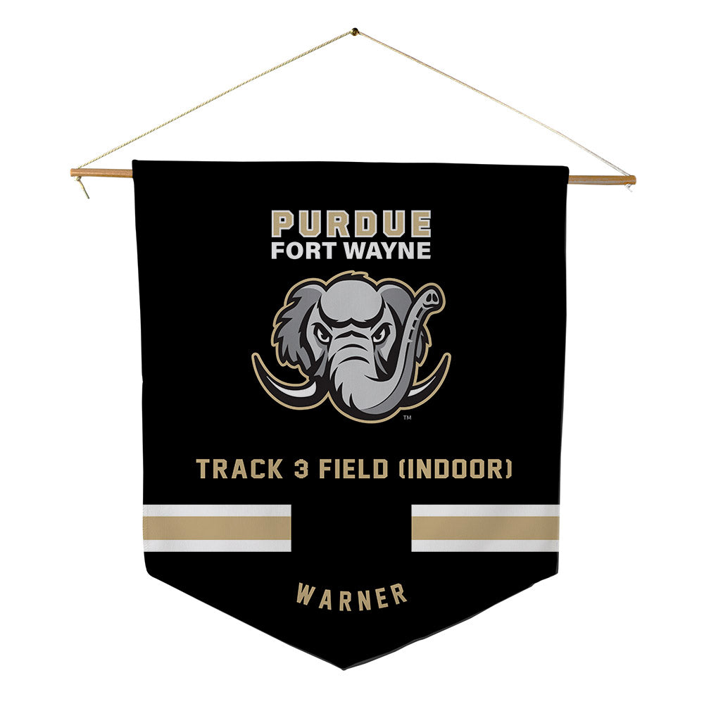 PFW - NCAA Women's Track & Field : Scout Warner - Pennant - 18" x 21"-0