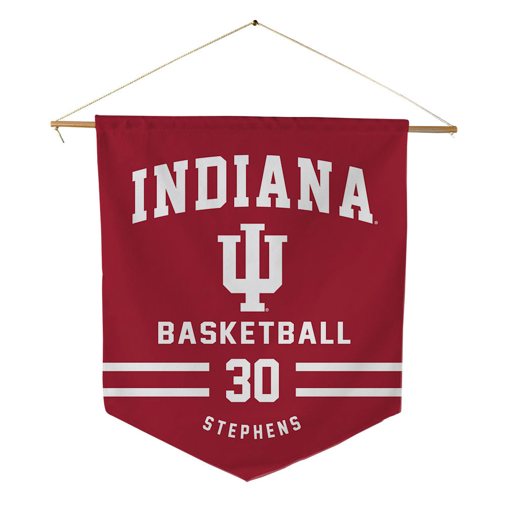 Indiana - NCAA Men's Basketball : Ian Stephens - Pennant - 18" x 21"-0