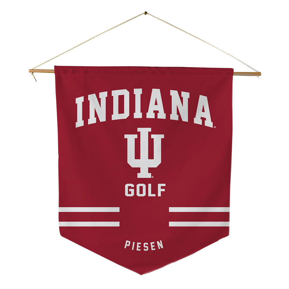 Indiana - NCAA Men's Golf : Nicholas Piesen - Pennant - 18" x 21"-0