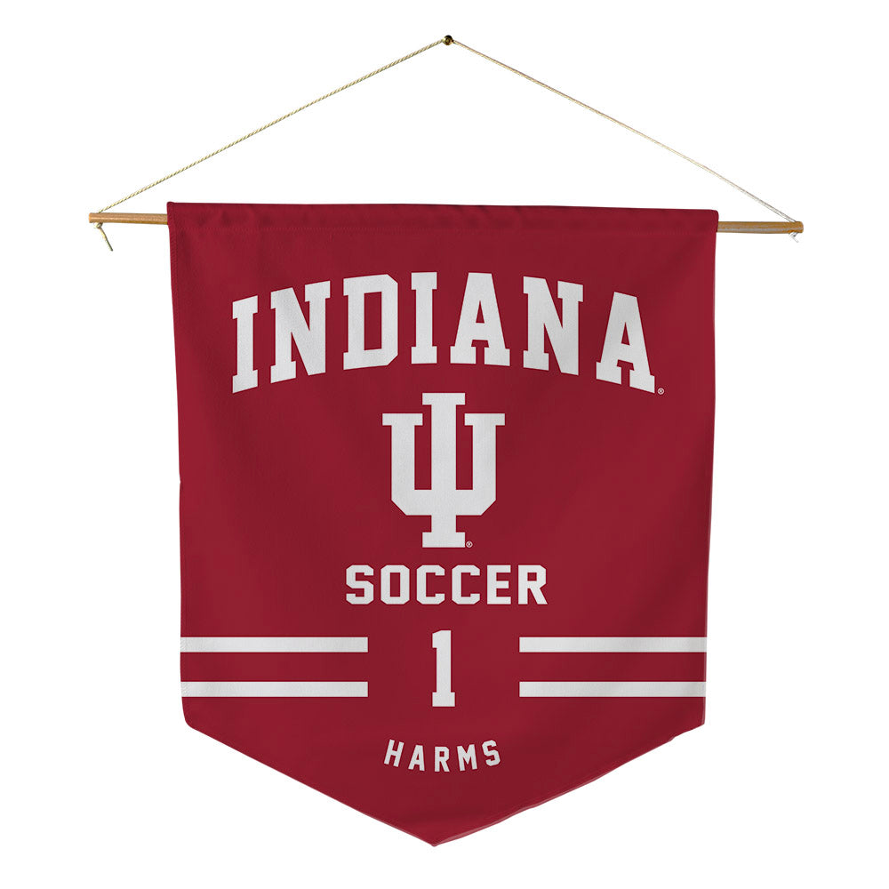 Indiana - NCAA Men's Soccer : JT Harms - Pennant - 18" x 21"-0