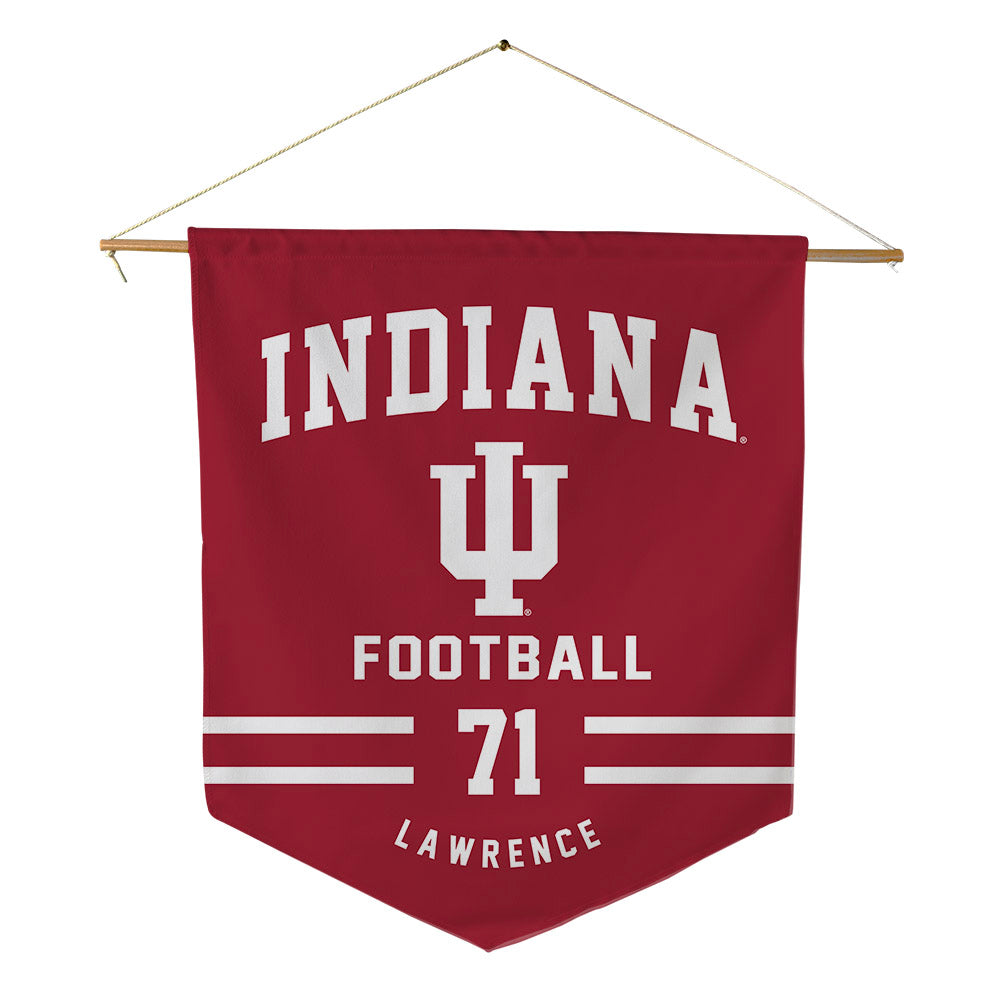 Indiana - NCAA Football : Evan Lawrence - Pennant - 18" x 21"-0