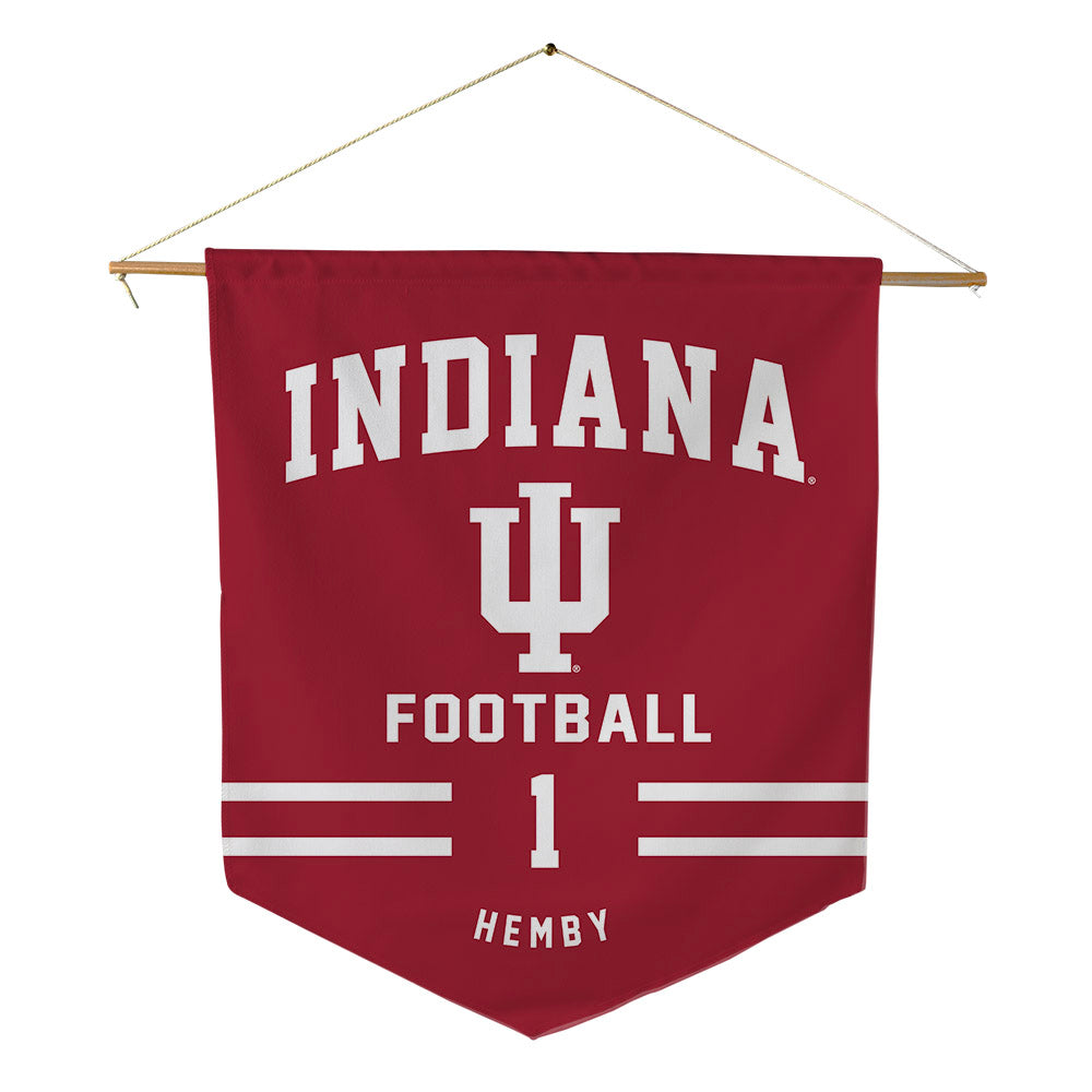 Indiana - NCAA Football : Roman Hemby - Pennant - 18" x 21"-0