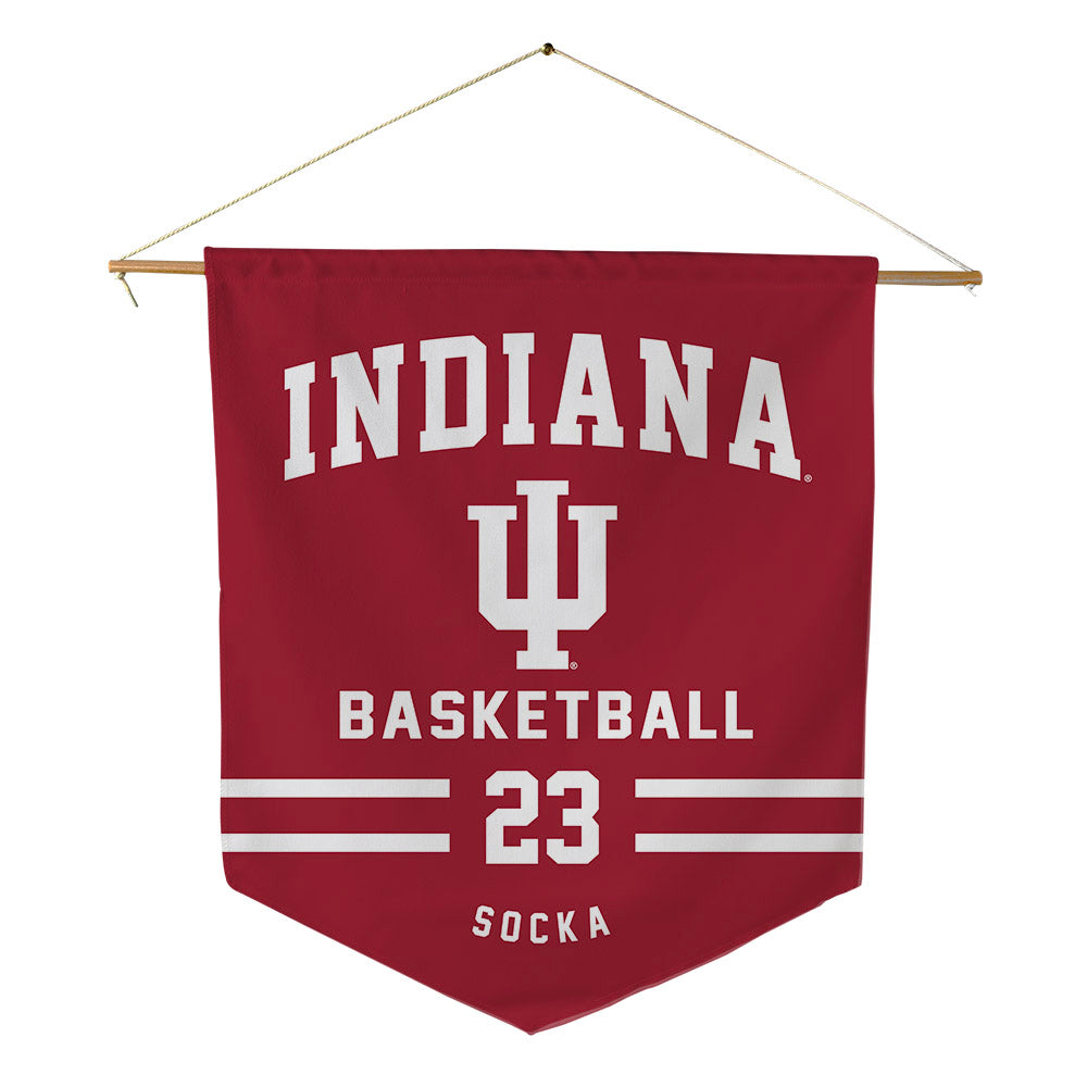Indiana - NCAA Women's Basketball : Zania Socka - Pennant - 18" x 21"-0