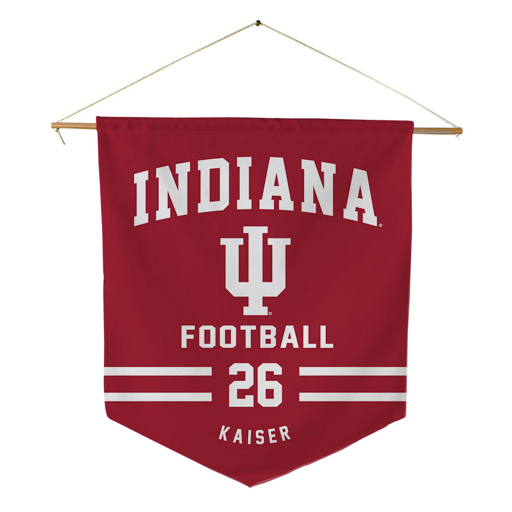 Indiana - NCAA Football : Cade Kaiser - Pennant - 18" x 21"-0