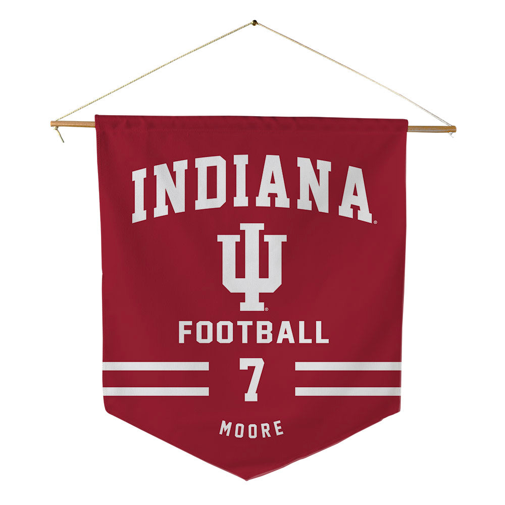 Indiana - NCAA Football : Louis Moore - Pennant - 18" x 21"-0