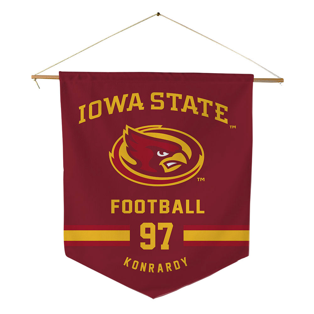 Iowa State - NCAA Football : Kyle Konrardy - Pennant - 18" x 21"-0