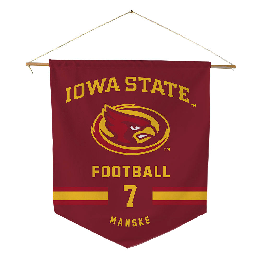 Iowa State - NCAA Football : alex manske - Pennant - 18" x 21"-0