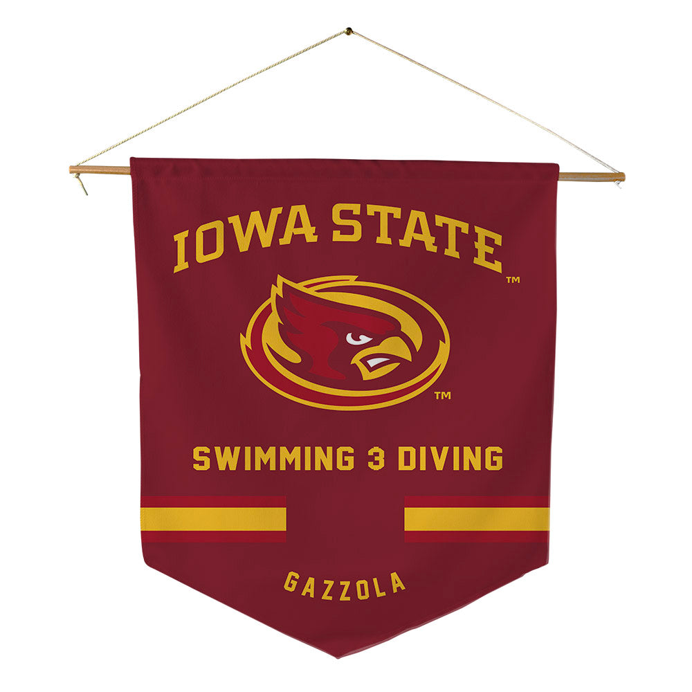 Iowa State - NCAA Women's Swimming & Diving : Carlotta Gazzola - Pennant - 18" x 21"-0