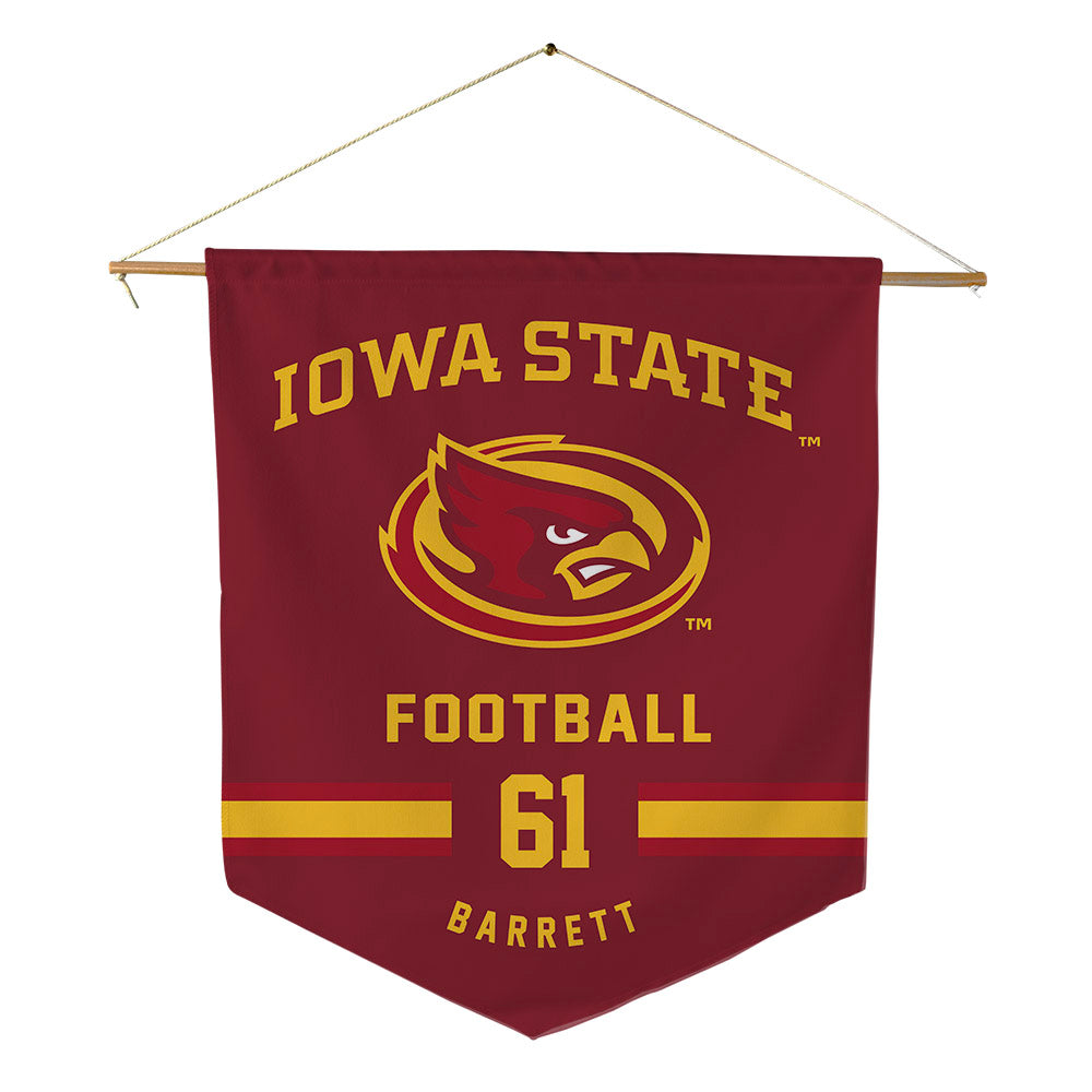 Iowa State - NCAA Football : Dylan Barrett - Pennant - 18" x 21"-0