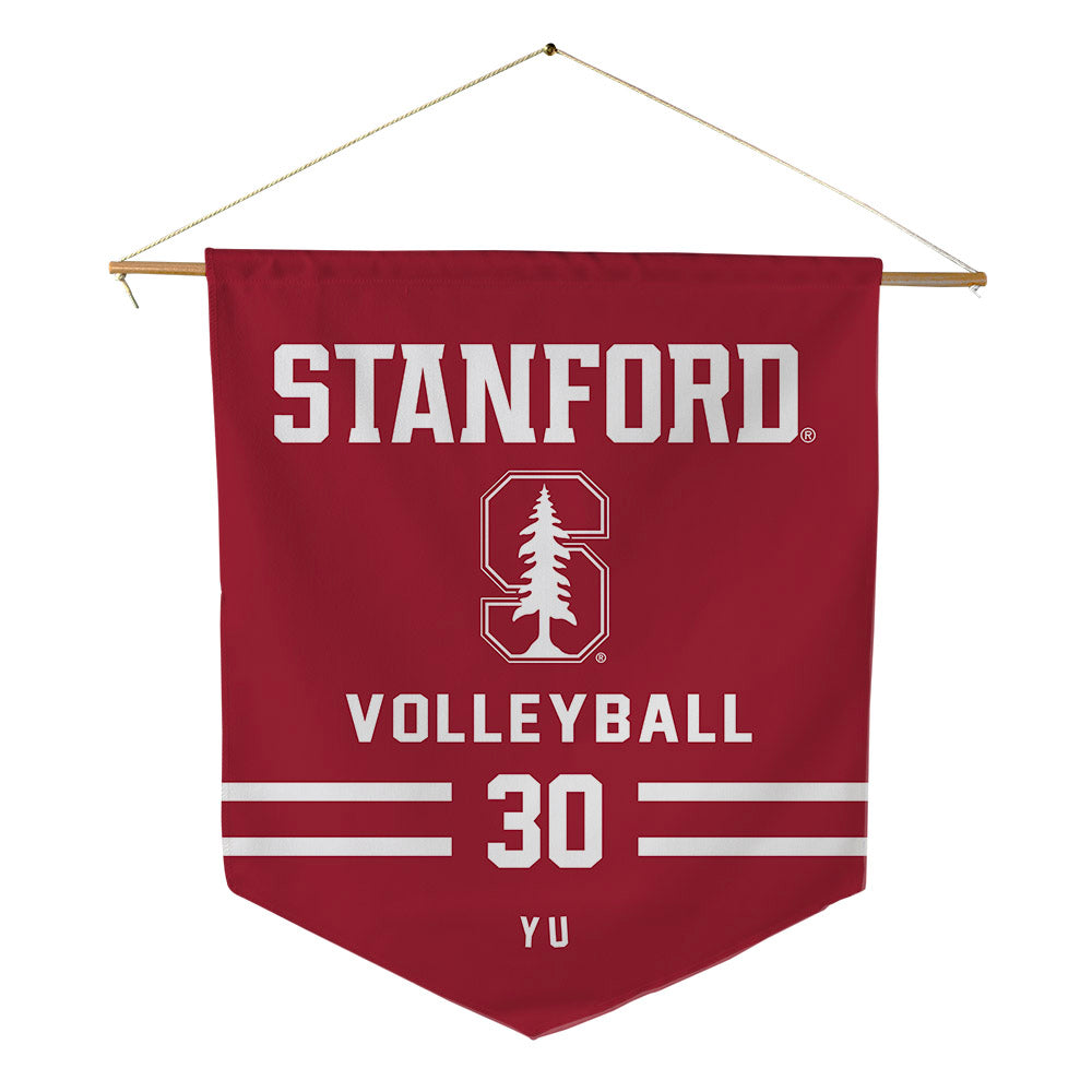 Stanford - NCAA Women's Volleyball : Taylor Yu - Pennant - 18" x 21"-0