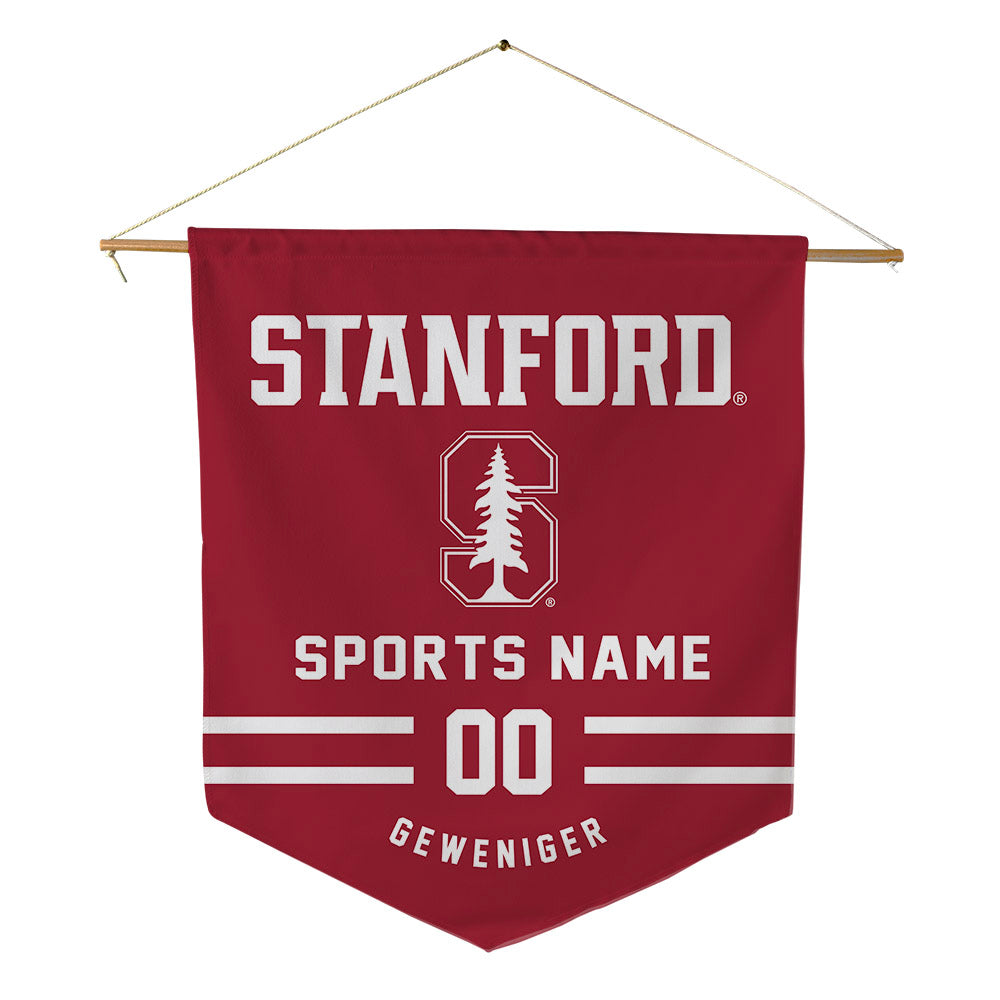 Stanford - NCAA Football : Gavin Geweniger - Pennant - 18" x 21"-0