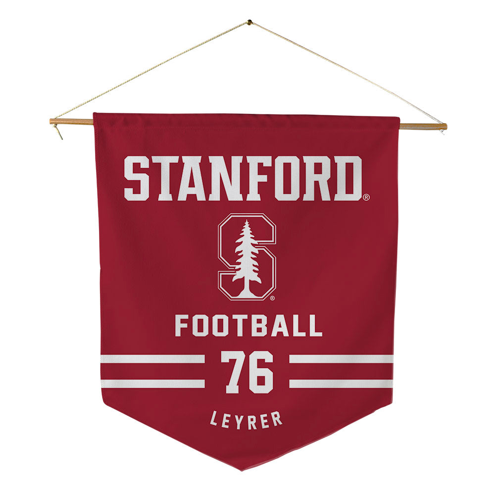 Stanford - NCAA Football : Jack Leyrer - Pennant - 18" x 21"-0