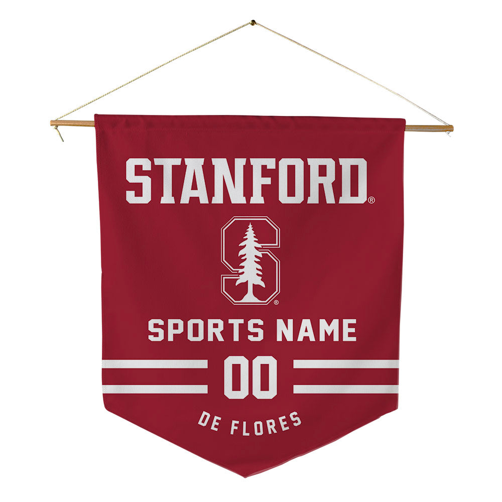 Stanford - NCAA Men's Soccer : Shane de Flores - Pennant - 18" x 21"-0