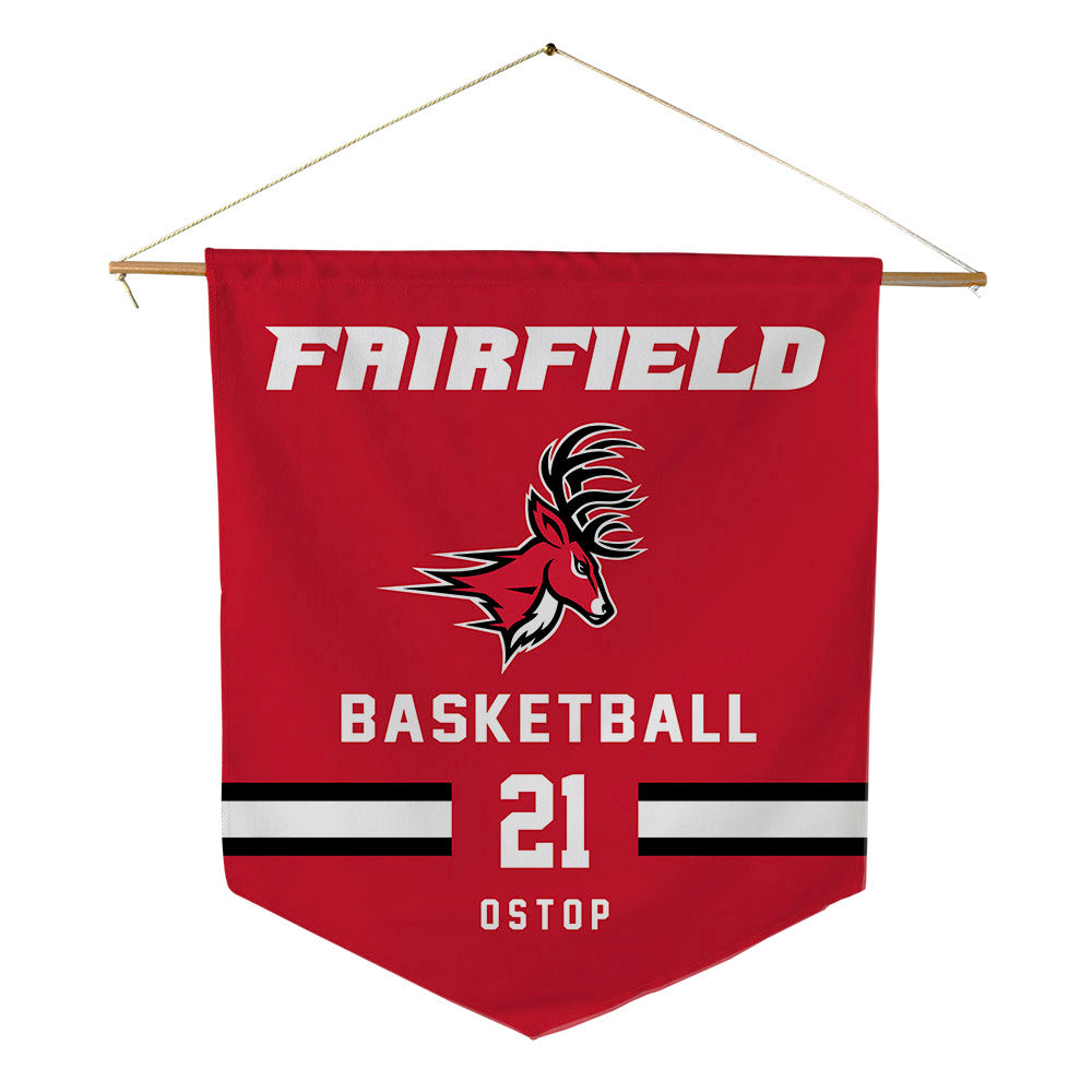 Fairfield - NCAA Men's Basketball : Tanner Ostop - Pennant - 18" x 21"-0