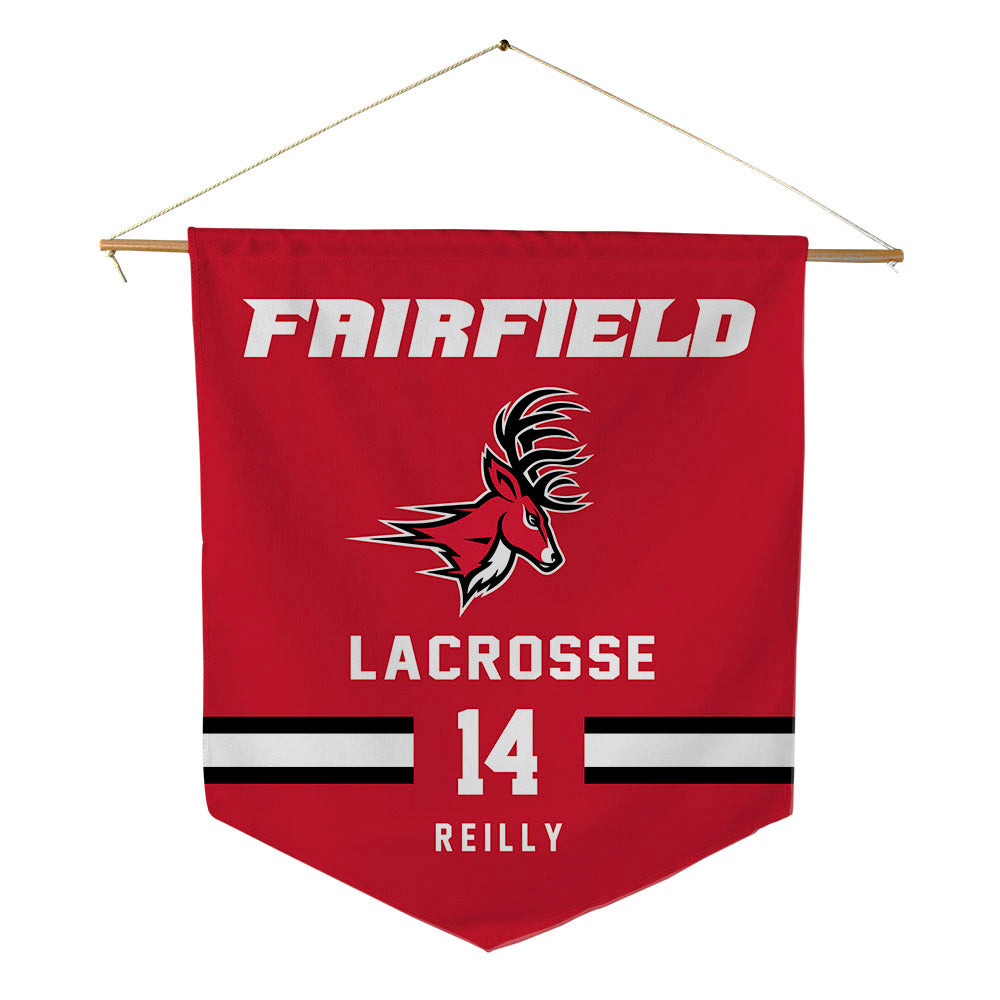 Fairfield - NCAA Men's Lacrosse : Declan Reilly - Pennant - 18" x 21"-0