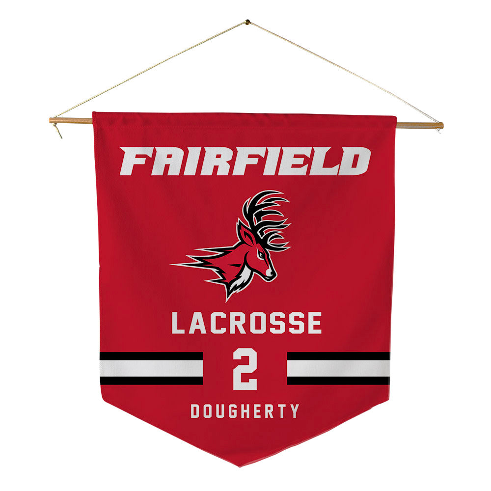 Fairfield - NCAA Men's Lacrosse : Finn Dougherty - Pennant - 18" x 21"-0