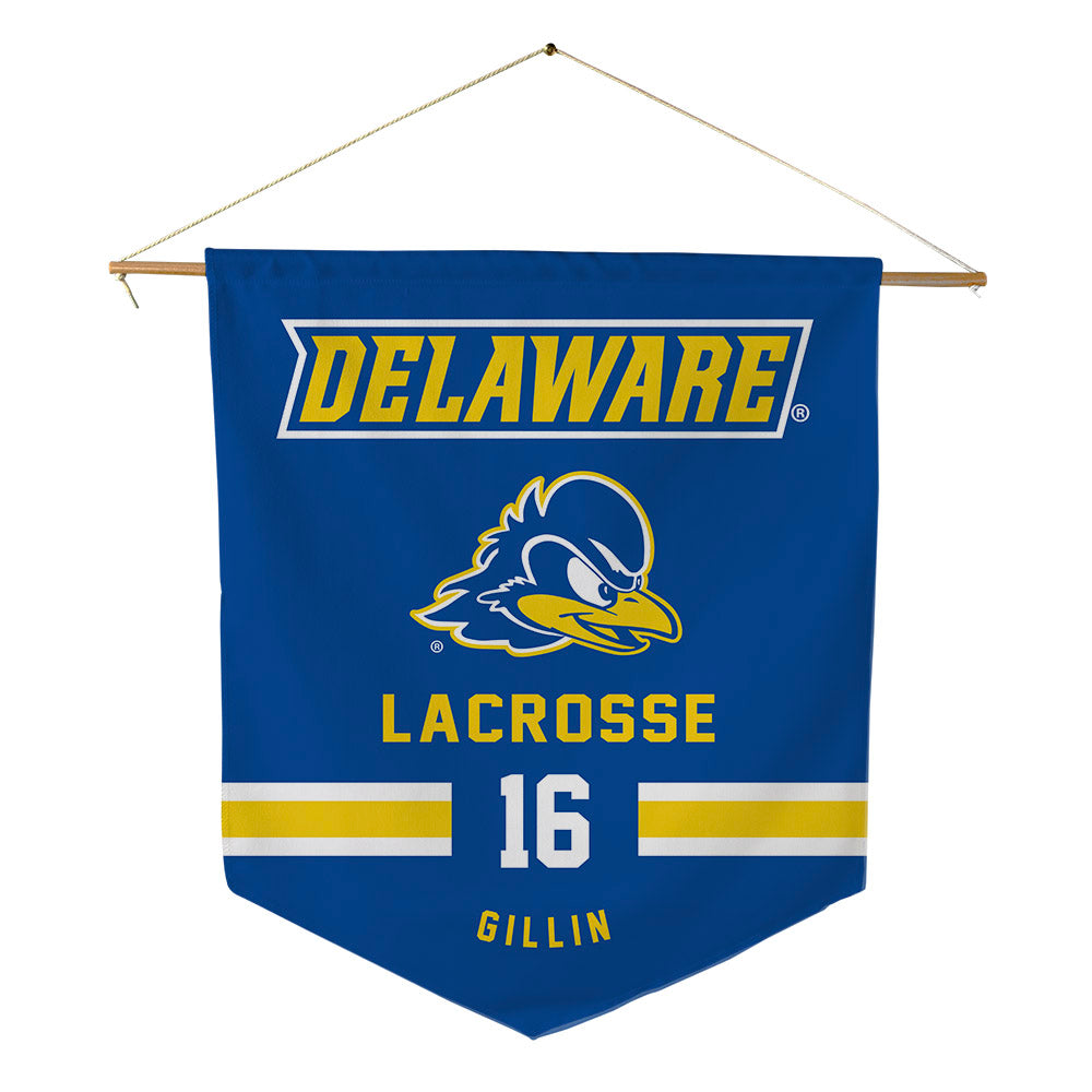 Delaware - NCAA Men's Lacrosse : Patrick Gillin - Pennant - 18" x 21"-0