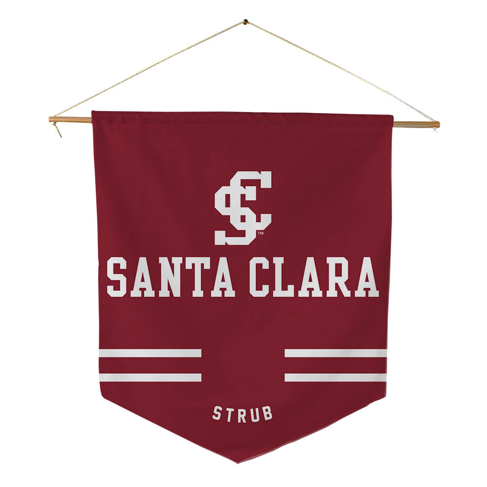 SCU - NCAA Men's Track & Field : Coen Strub - Pennant - 18" x 21"-0