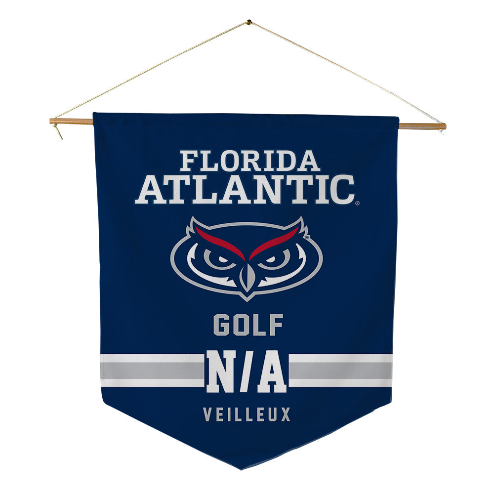 FAU - NCAA Men's Golf : Christian Veilleux - Pennant - 18" x 21"-0