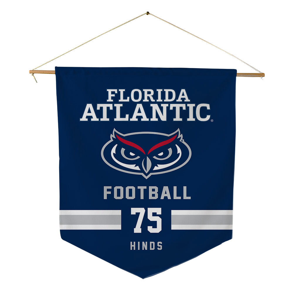 FAU - NCAA Football : Mauricio Hinds - Pennant - 18" x 21"-0