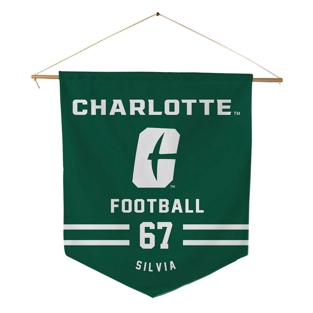 UNC Charlotte - NCAA Football : Dominic Silvia - Pennant - 18" x 21"-0