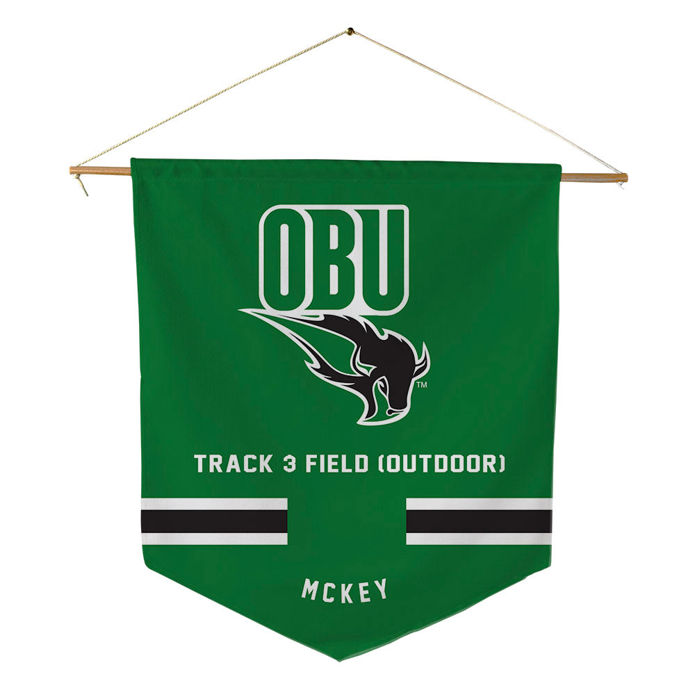 OKBU - NCAA Women's Track & Field : mary mckey - Pennant - 18" x 21"-0