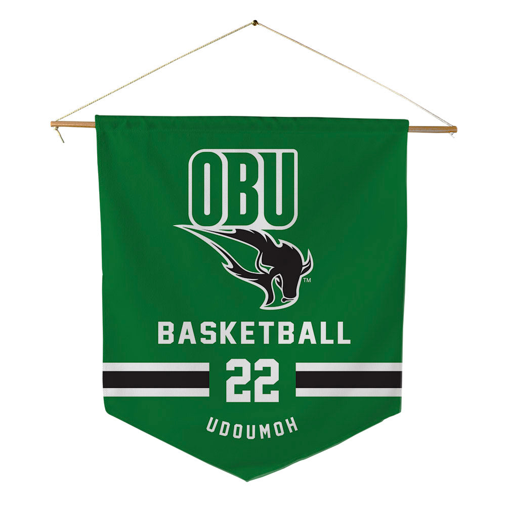 OKBU - NCAA Men's Basketball : Joshua Udoumoh - Pennant - 18" x 21"-0
