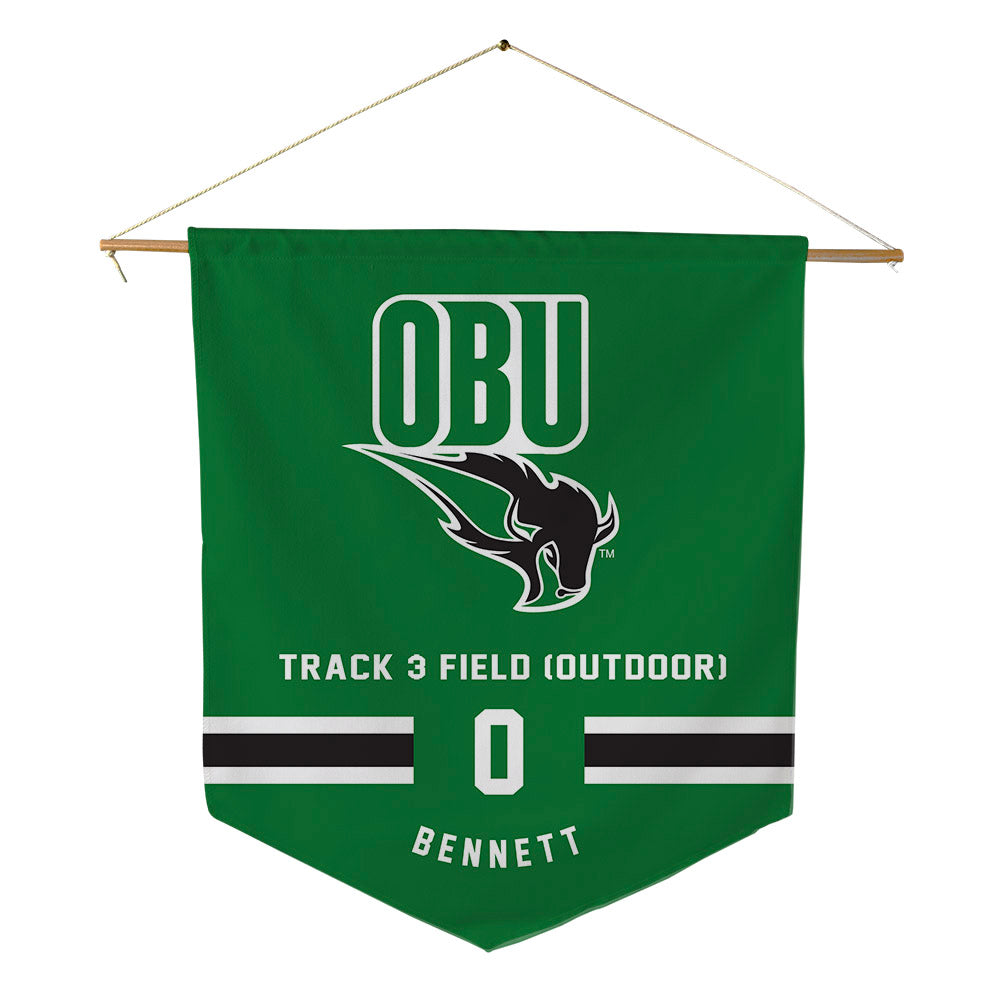 OKBU - NCAA Men's Track & Field : Boone Bennett - Pennant - 18" x 21"-0