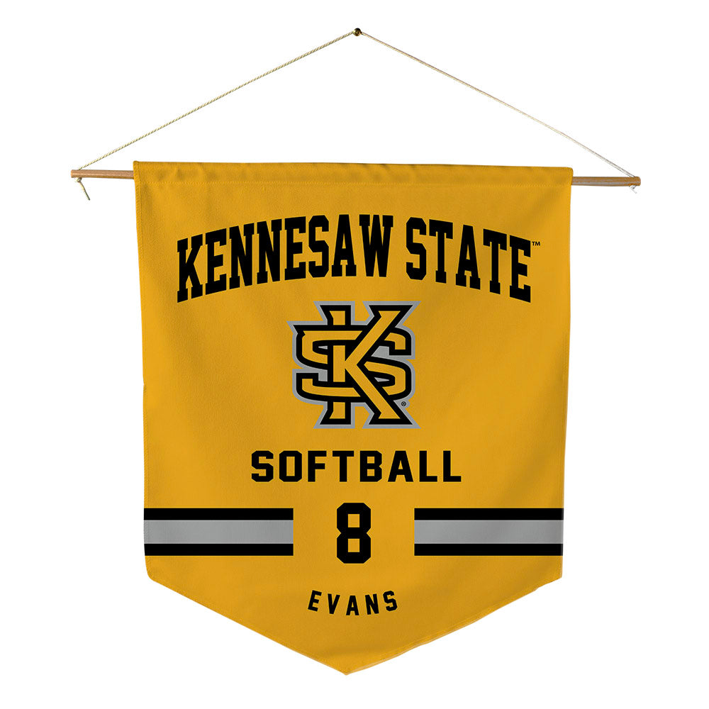 Kennesaw - NCAA Softball : Reese Evans - Pennant - 18" x 21"-0
