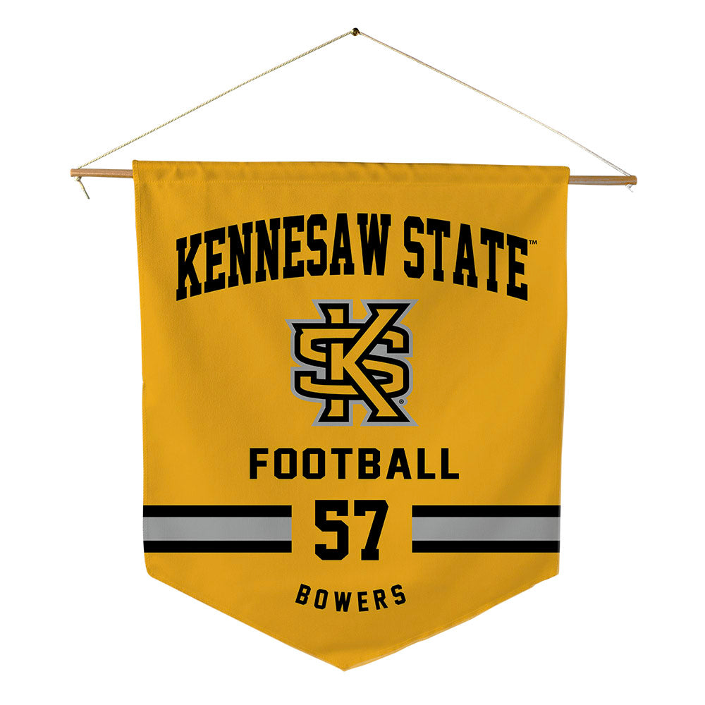 Kennesaw - NCAA Football : Mason Bowers - Pennant - 18" x 21"-0
