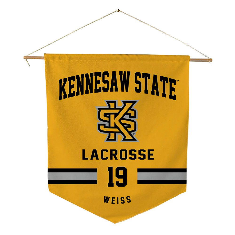 Kennesaw - NCAA Women's Lacrosse : Julia Weiss - Pennant - 18" x 21"-0