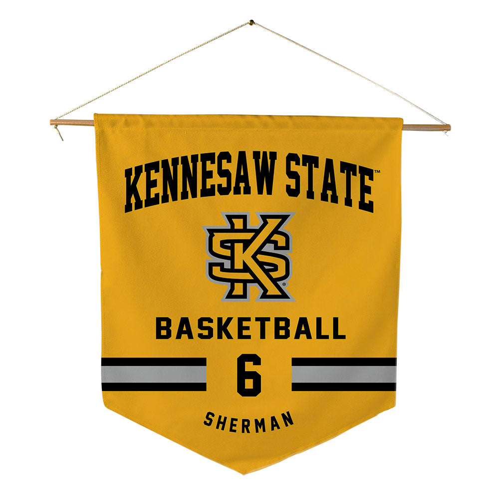 Kennesaw - NCAA Men's Basketball : Frankquon Sherman - Pennant - 18" x 21"-0