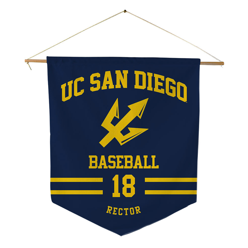 UCSD - NCAA Baseball : Trevor Rector - Pennant - 18" x 21"-0