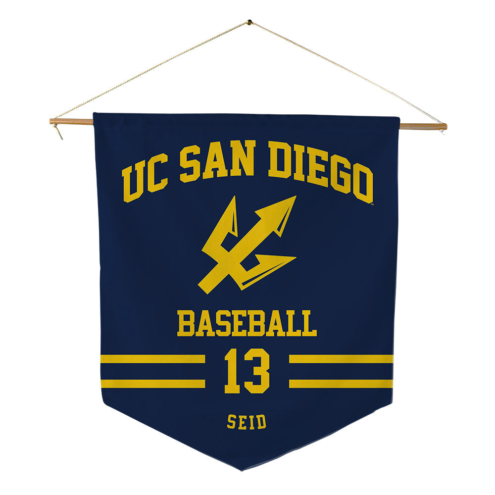 UCSD - NCAA Baseball : Spencer Seid - Pennant - 18" x 21"-0