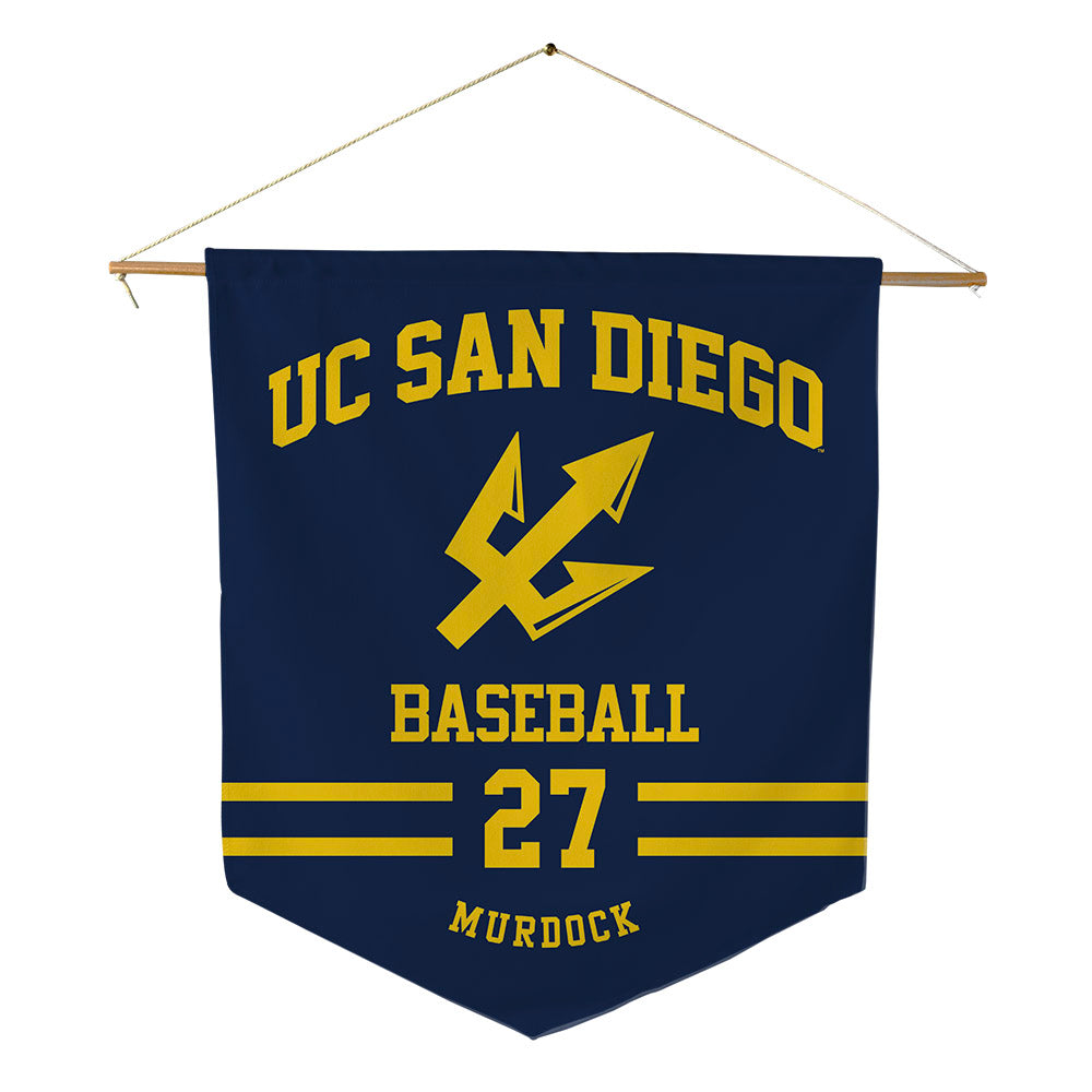UCSD - NCAA Baseball : Steele Murdock - Pennant - 18" x 21"-0