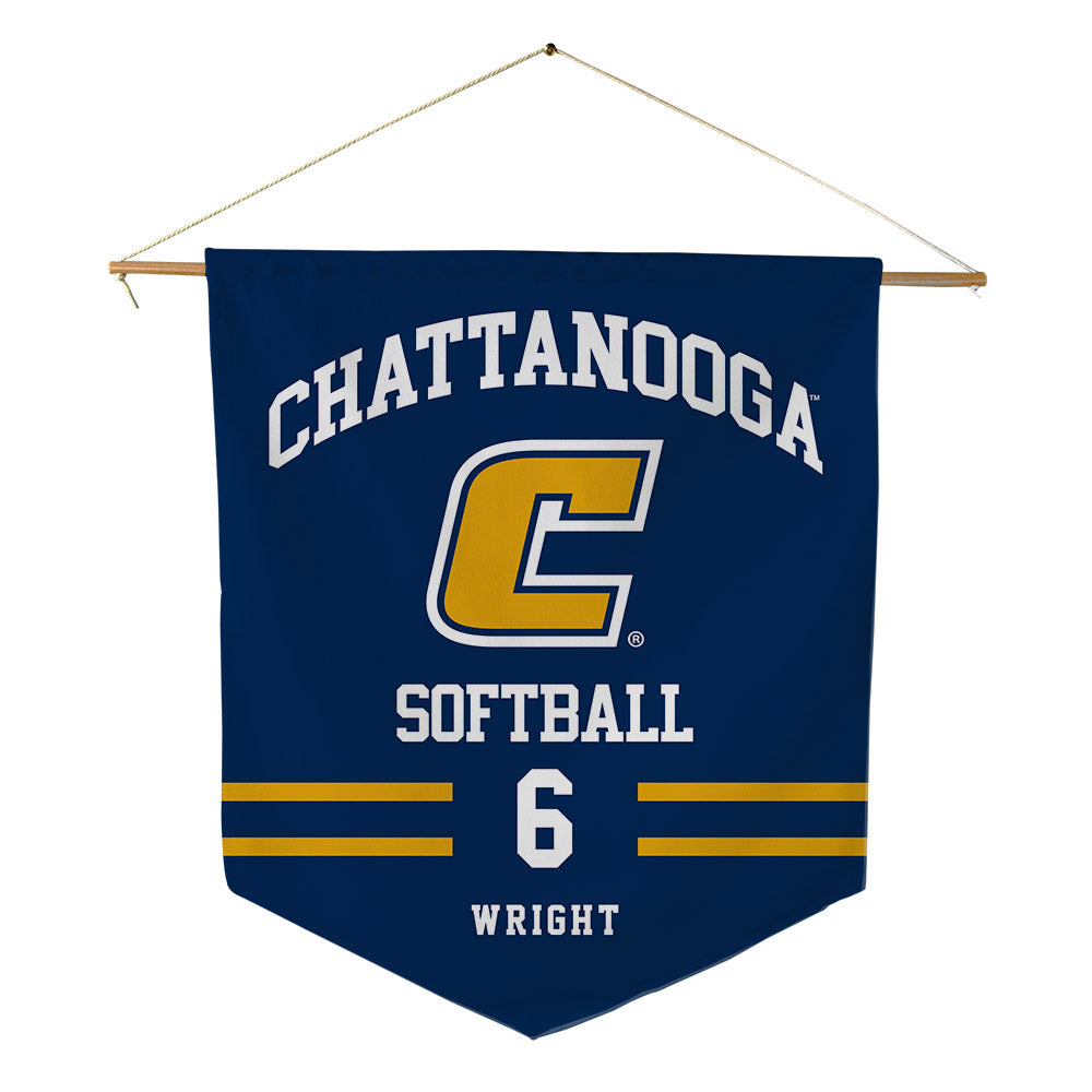UTC - NCAA Softball : Zoe Wright - Pennant - 18" x 21"-0