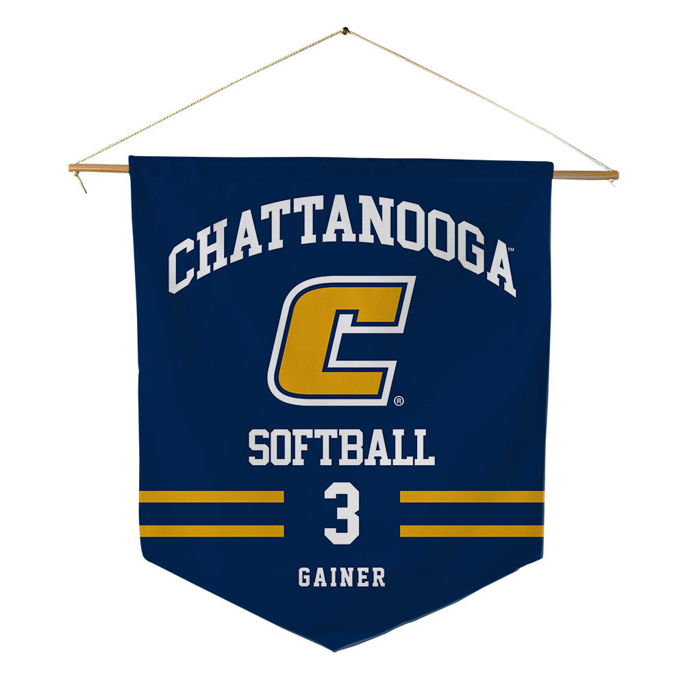 UTC - NCAA Softball : Jade Gainer - Pennant - 18" x 21"-0
